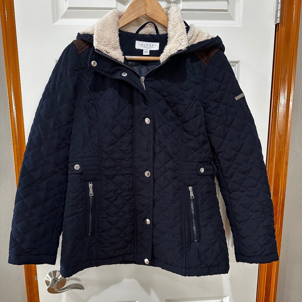Laundry Navy Quilted Jacket